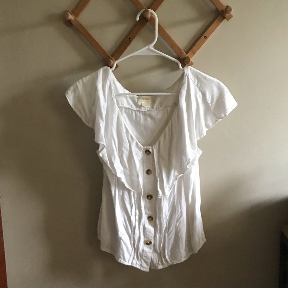 Anthro button up blouse